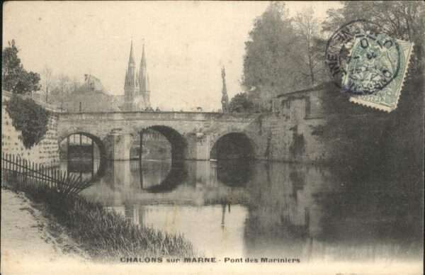Chalons-en-Champagne Marne Pont Mariniers