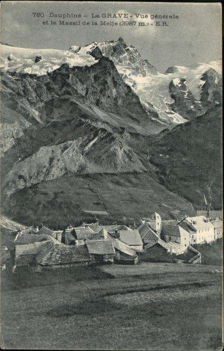 Dauphine La Grave Massif de la Meije