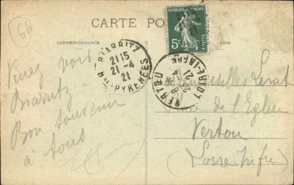 Biarritz Pyrenees Atlantiques Eglise Ste Eugenie Hotel Angleterre – Bild 2