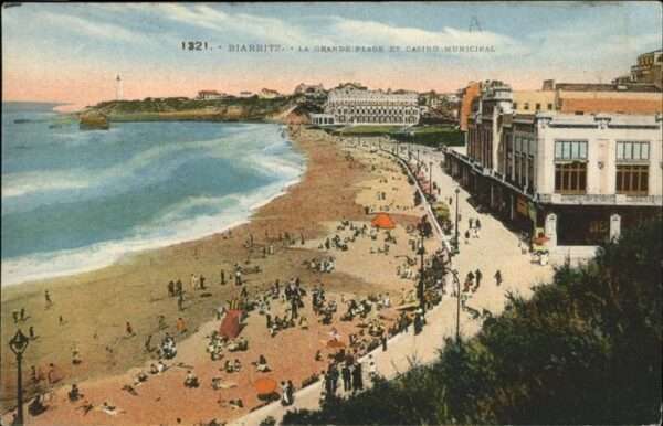 Biarritz Pyrenees Atlantiques Grande Plage Casino Municipal