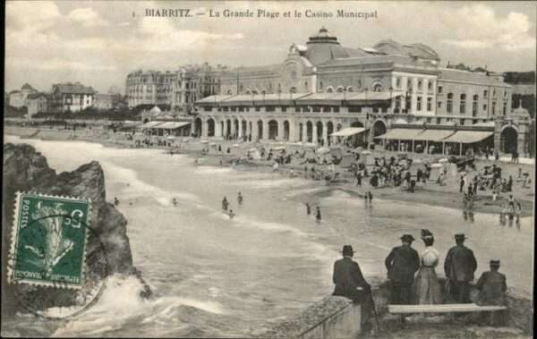 Biarritz Pyrenees Atlantiques Grande Plage Casino Municipale
