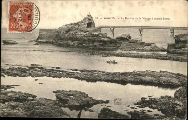 Biarritz Pyrenees Atlantiques Rocher Vierge Schiff
