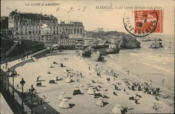 Biarritz Pyrenees Atlantiques Casino Bellevue et la Place