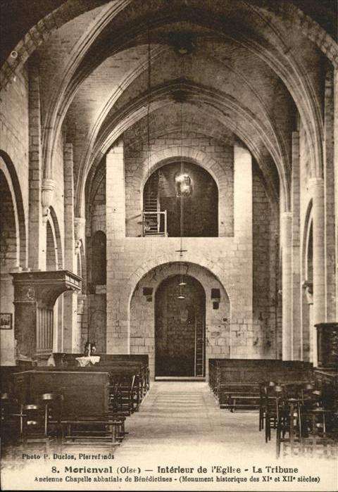 Morienval Oise Eglise Tribune