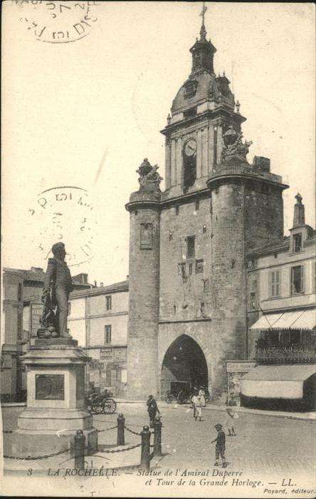 La Rochelle Charente-Maritime Statue Amiral Duperre
