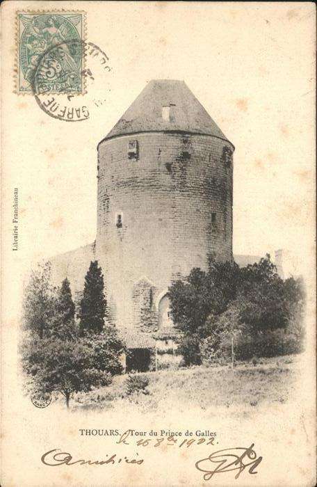 Thouars  Deux-Sevres Tour du Prince de Galles