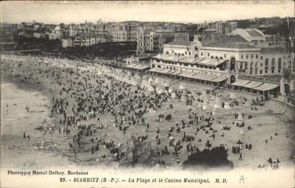 Biarritz Pyrenees Atlantiques plage Casino Municipal