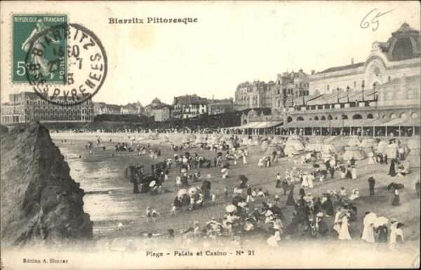 Biarritz Pyrenees Atlantiques Plage Palais Casino