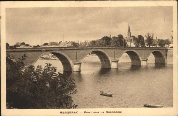 Bergerac Pont Dordogne Schiff
