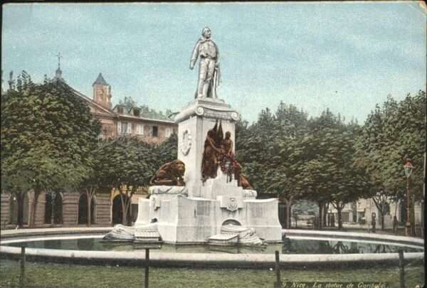 Nice Alpes Maritimes Statue Garibaldi