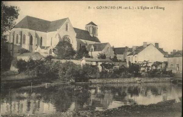 Gonnord Eglise et l'Etang