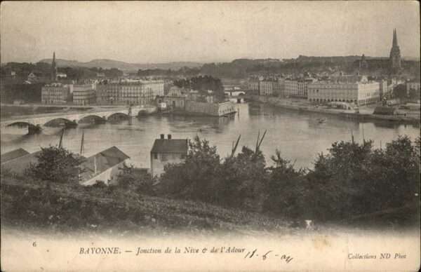 Bayonne 64 Jonction de la Nive de l'Adour