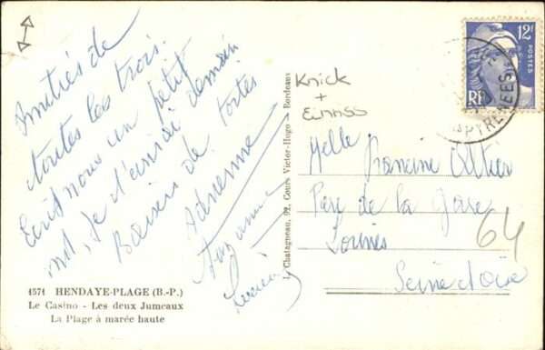 Hendaye Pyrenees Atlantiques Plage Le Casino – Bild 2
