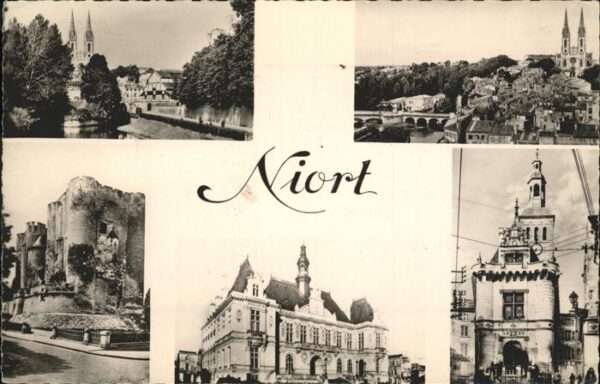 Niort 79 Eglise St. Andre Donjon Hotel de ville