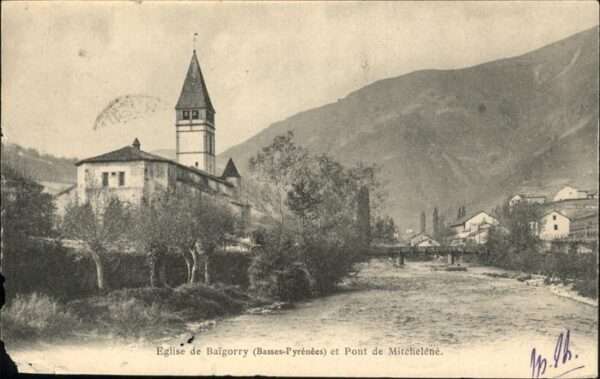 Saint-Etienne-de-Baigorry Eglise Pont de Mitchelene