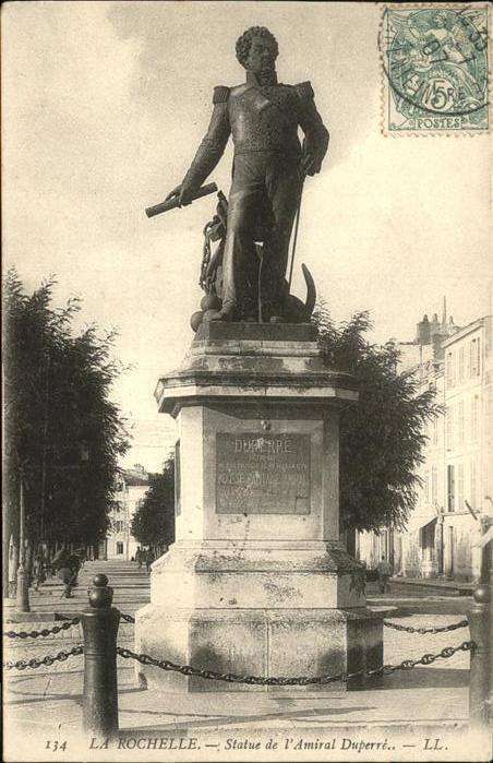 La Rochelle Charente-Maritime Statue de L'Amiral Duperre