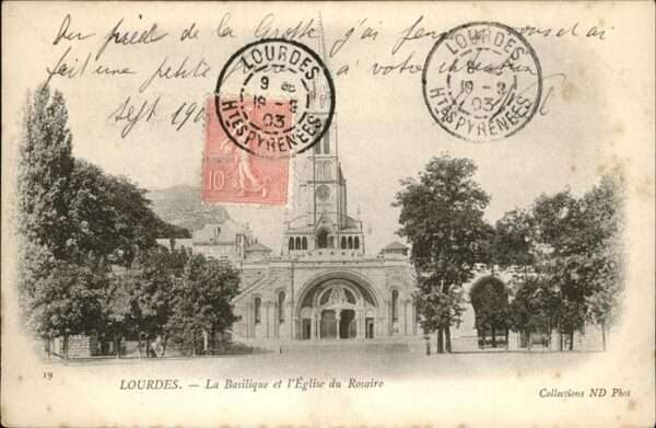 Lourdes Hautes Pyrenees Bsailique Eglise du Rosaire