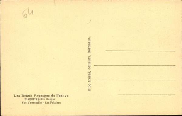 Biarritz Pyrenees Atlantiques Les Falaises – Bild 2