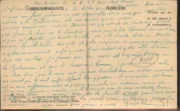 Reims Champagne Ardenne Avenue Drouet d_Erlon – Bild 2