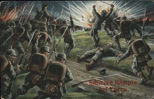 Ypern Ypres Schwere Kämpfe