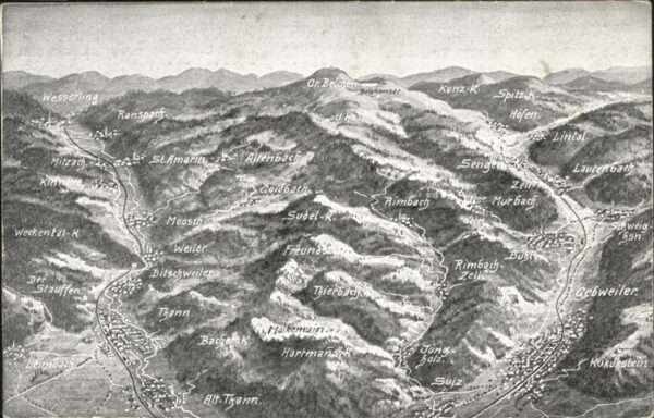 Gebweiler Elsass Schlachtfeld Vogesen