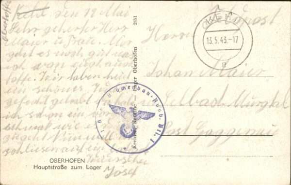 Oberhofen Elsass Hauptstraße zum Lager – Bild 2