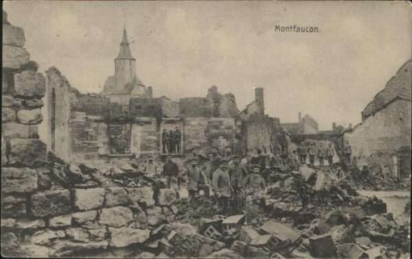 Montfaucon 55-d Argonne Trümmerfeld