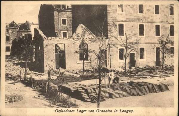 Longwy Lothringen Lager Granaten