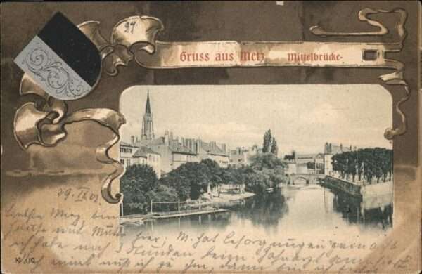 Metz  57 Moselle Mittelbrücke