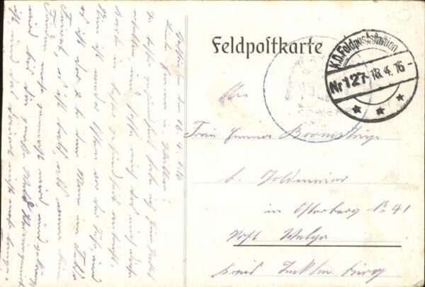 Bioncourt Schloß Feldzug 1914/15 – Bild 2