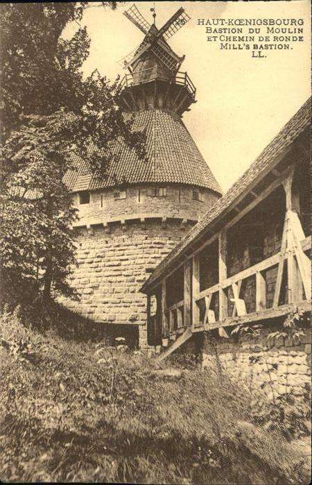 Haut-Koenigsbourg Hohkoenigsburg bastion du Moulin
Chemin de Ronde