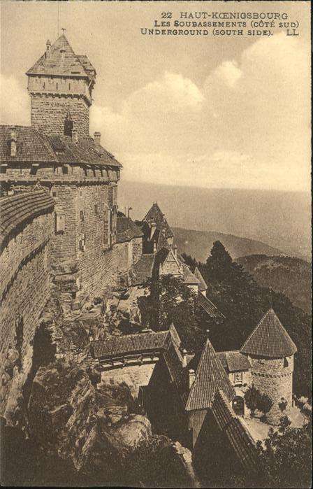 Haut-Koenigsbourg Hohkoenigsburg Subassements