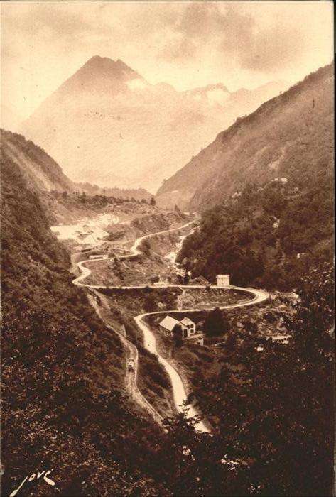 Cauterets Route de Pierrefitte a Cauterets