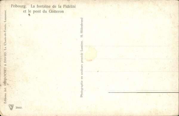 Fribourg FR Fontaine de la Fidelite – Bild 2