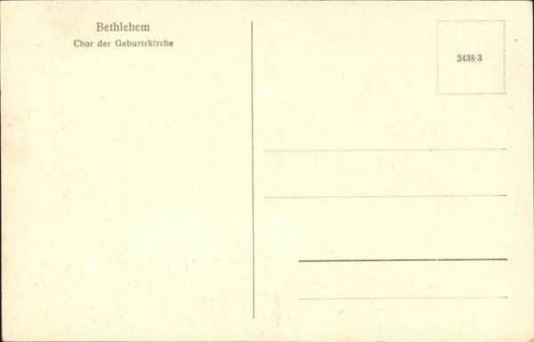 Bethlehem Yerushalayim  Chor der Geburtskirche – Bild 2
