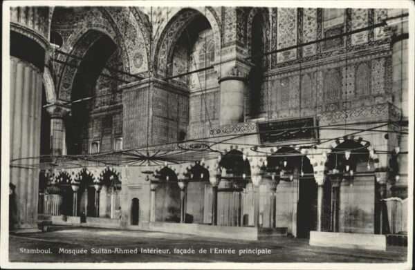 Istanbul Constantinopel Mosquee Sultan-Ahmed Interieur