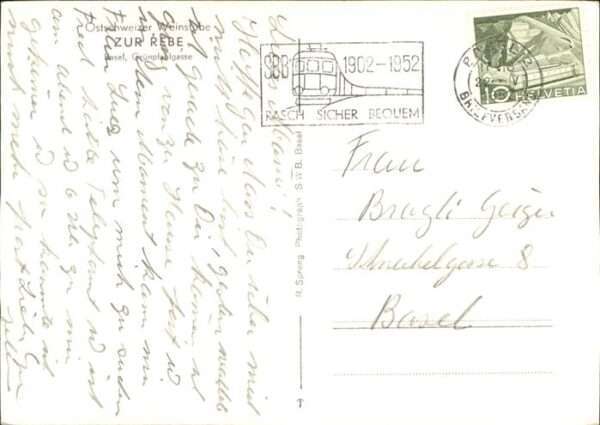 Basel BS Ostschweizer Weinstube Zur Rebe – Bild 2