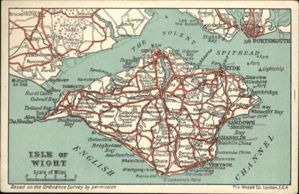 Isle of Wight UK Engl. Kanal
Übersichtskarte