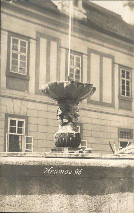 Krumau Tschechien Brunnen