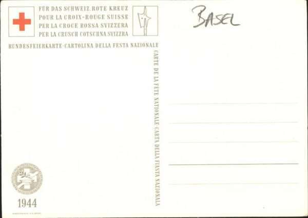 Basel BS Rotes Kreuz
Bundesfeierkarte 1944 – Bild 2
