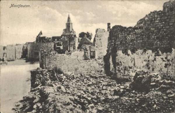 Montfaucon 55-d Argonne Ruines