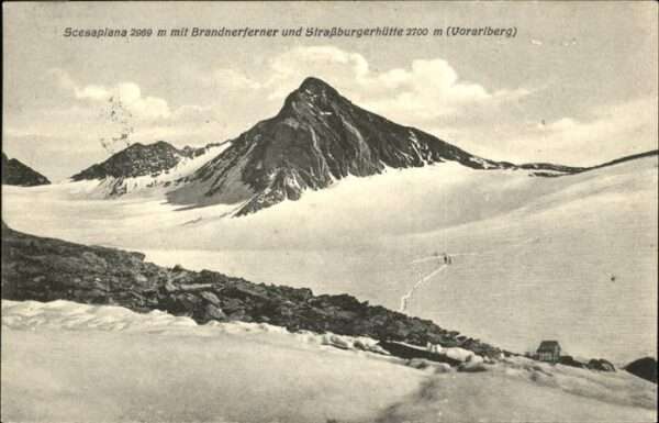 Scesaplana Brandnerferner Straburgerhütte 2700 m V