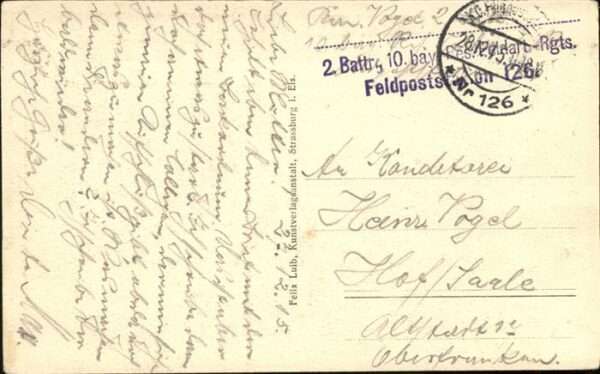 Belchen Elsass Gasthaus Grosser Belchen 1424 m Feldpos – Bild 2