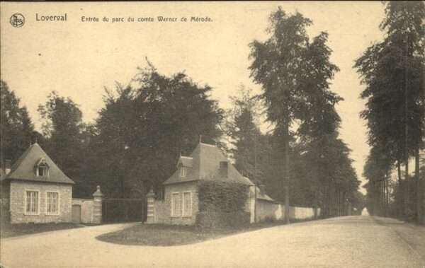 Loverval Entree du parc werner de Merode
