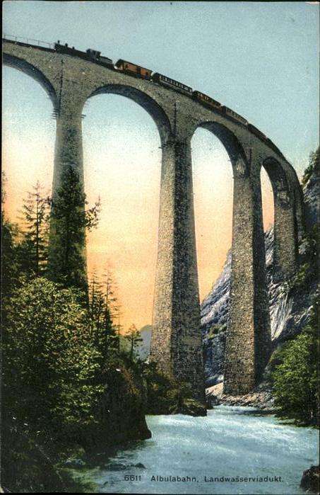 Albula Albulabahn Landweasserviadukt