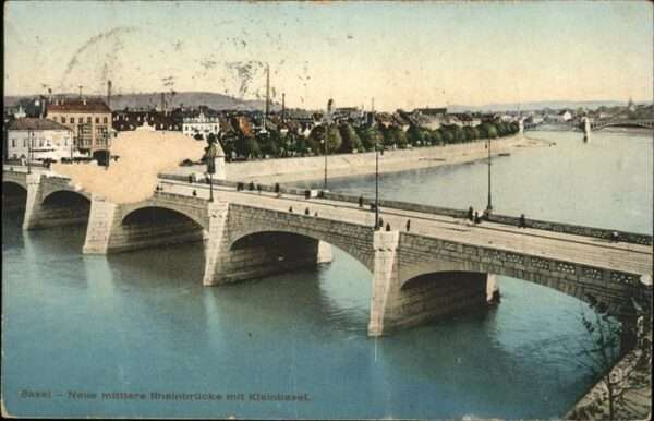 Basel BS mittlere Rheinbrücke Kleinbasel