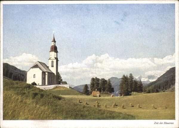 Obernberg Brenner Heuernte Kirche