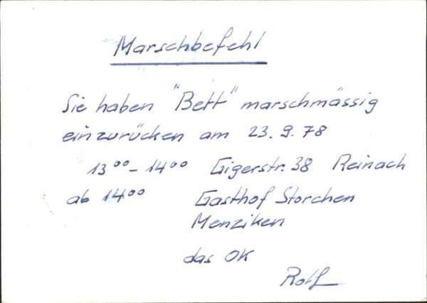 Reinach AG Gasthof Storchen Einladung Hotel zum Rö – Bild 2