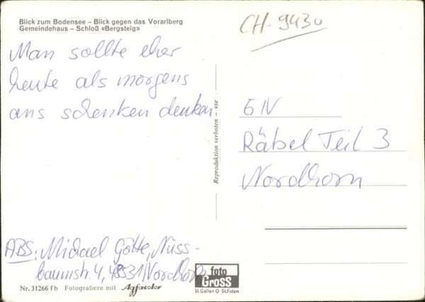 St Margrethen SG Bodensee Vorarlberg, Schloss Bergsteig – Bild 2