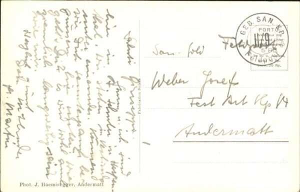 Winterhorn Adelboden Feldpost Piz Lucendro Mutthorn – Bild 2